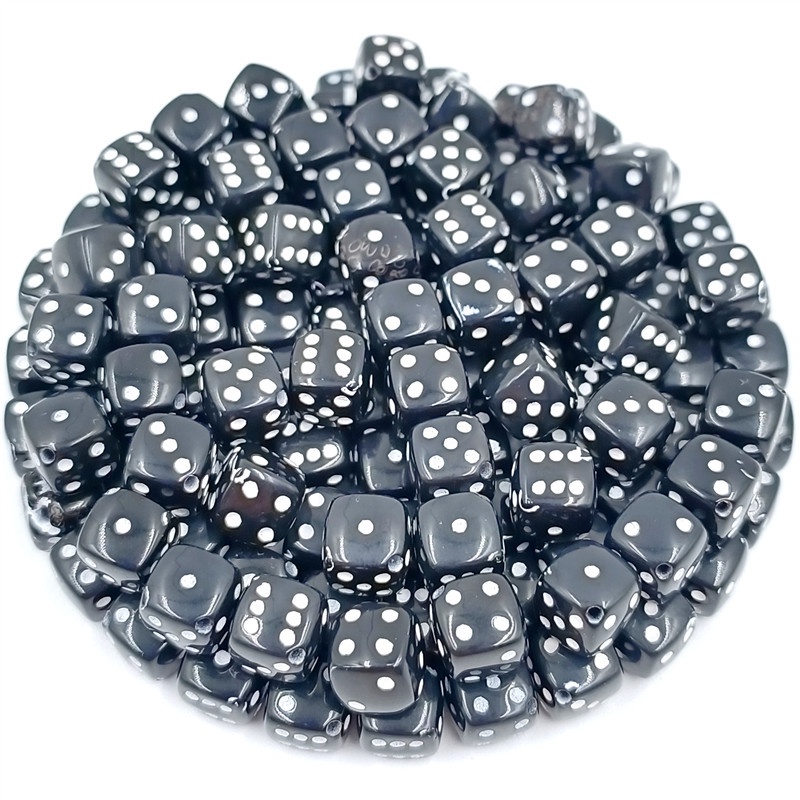 Bộ 20 Hạt Xúc Xắc Làm Trang Sức Hình Vuông 8mm