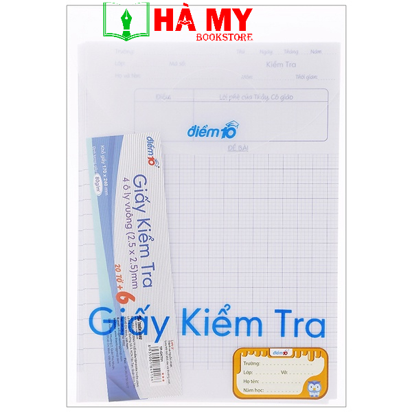 [Hỏa Tốc] 1 Túi Giấy kiểm tra Thiên Long TP-GKT07 4 ôly vuông 2x2 - Sản phẩm chính hãng Thiên Long