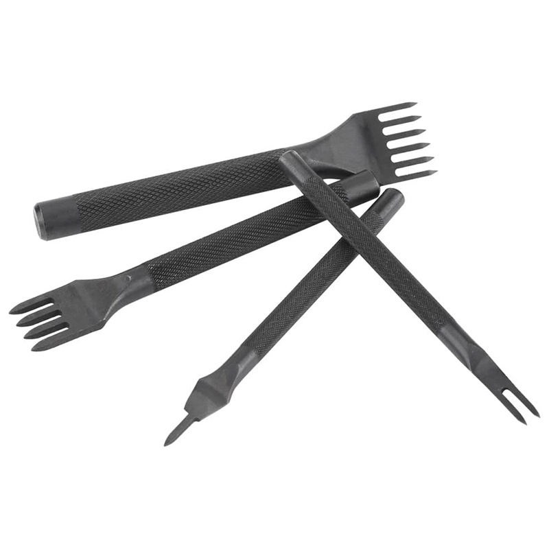 Dụng Cụ Đục Lỗ Làm Đồ Da Thủ Công 4mm 1 / 2 / 4 / 6 Lỗ