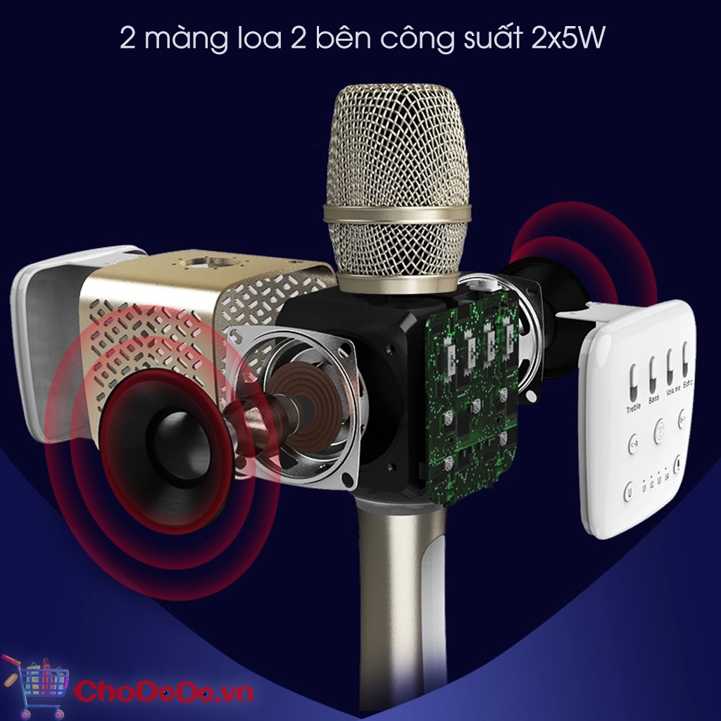Mic Karaoke Bluetooth Tosing V2 ✔️Hàng Cao Cấp✔️Giá Rẻ ✔️Đa Tính Năng