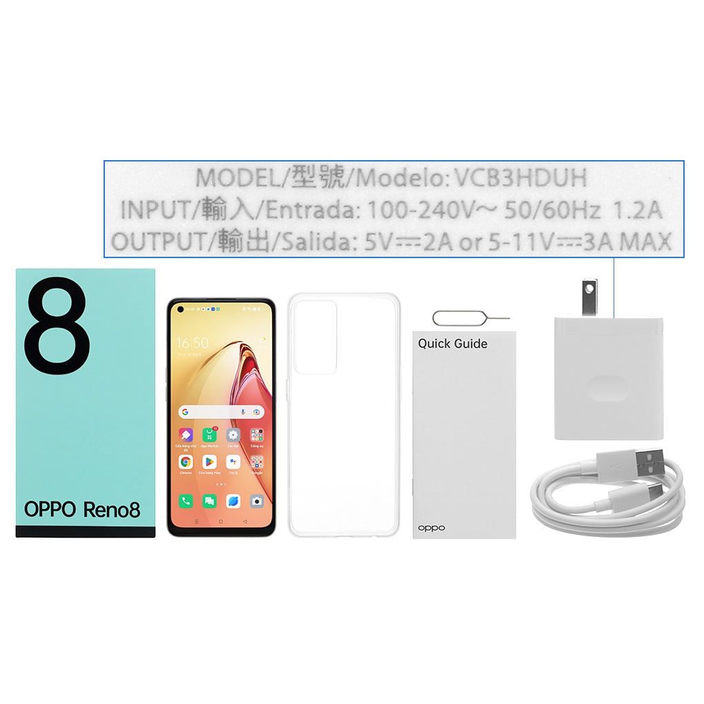 Điện Thoại Oppo Reno8 - Hàng Chính Hãng, Mới 100%, Bảo Hành 12 Tháng