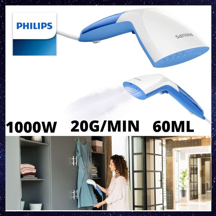 Bàn ủi hơi nước cầm tay mini Philips GC300 - Phun hơi nước liên tục (20g/phút), công suất 1000W