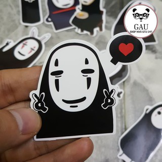 Sticker – Baby Vô Diện ngộ nghĩnh 12 miếng chống nước