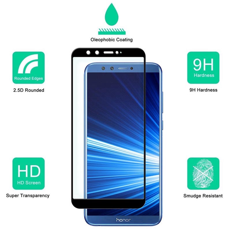 HD Tempered Glass For Huawei Honor 9 Lite 7C Enjoy 8 Full Cover Screen Protector