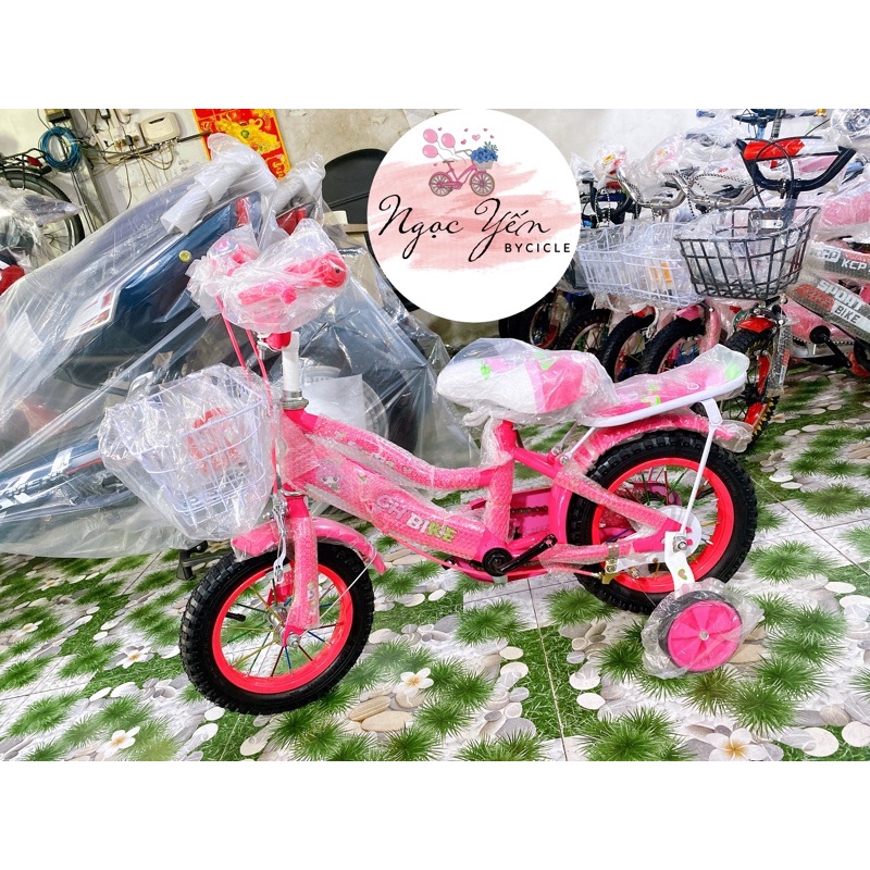 XE ĐẠP TRẺ EM 12IN GHBIKE 2 ỐNG ĐÀI LOAN NEW