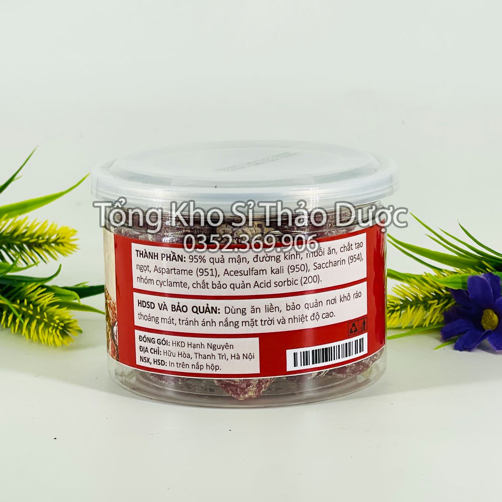 Ô mai mận cơm đỏ, mứt mận sấy dẻo - Hộp 180g