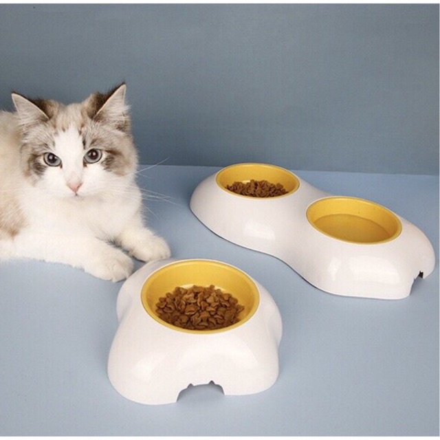 [Must have]Bát ăn chống lật cho chó mèo hình trứng ốp la có sẵn Phụ kiện thú cưng