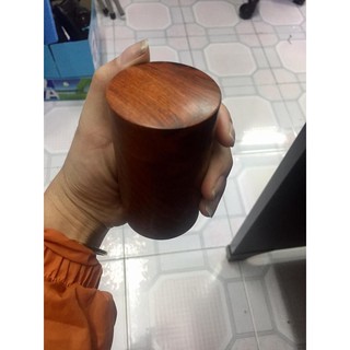 Lọ tăm trụ tròn gỗ trắc