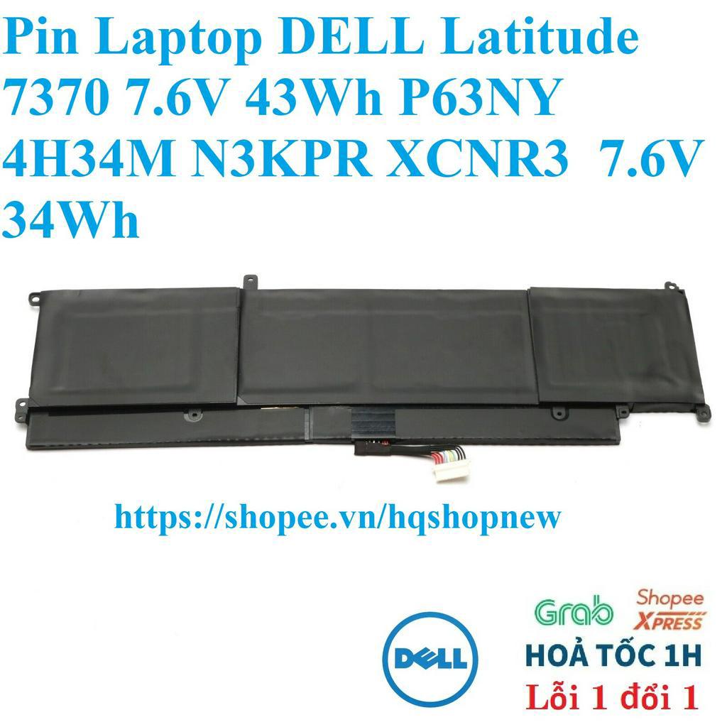 ⚡️Pin Laptop DELL Latitude 7370 7.6V 43Wh P63NY 4H34M N3KPR XCNR3  7.6V 34Wh