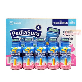 [CHỈ NHẬN GIAO HÀNG HOẢ TỐC NOWSHIP] THÙNG 24 CHAI SỮA PEDIASURE NƯỚC HƯƠNG DÂU 237ML