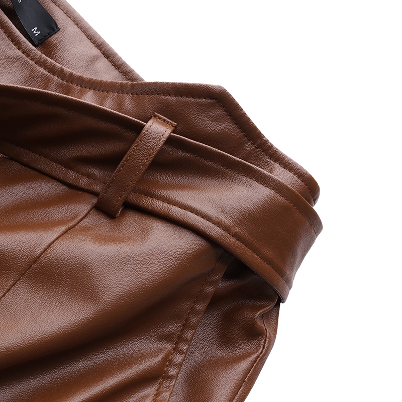 Quần Dài ZANZEA  Chất Liệu Da Ống Rộng Thời Trang Cho Nữ