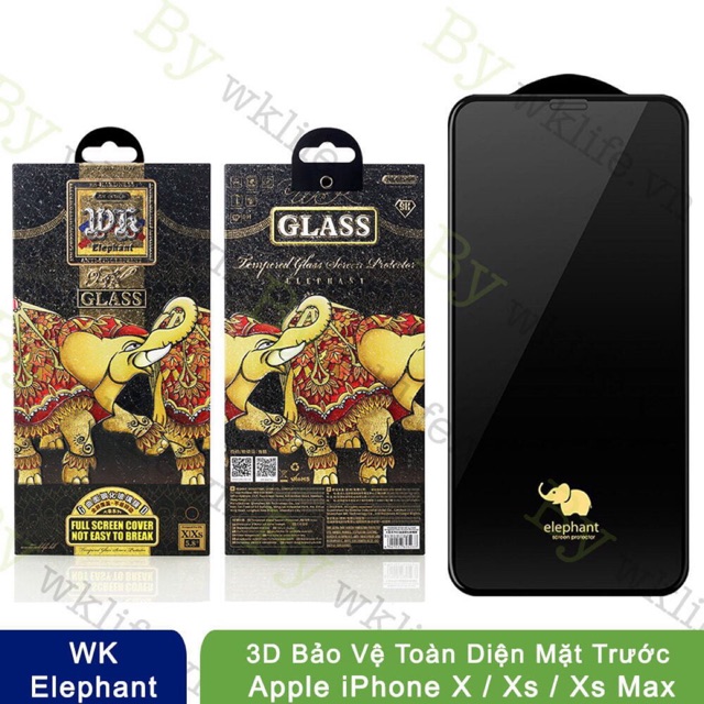 [ Đã có iP 13 ] Kính cường lực Voi full Wk 3D dành cho iphone