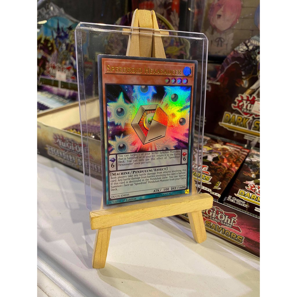 Lá bài thẻ bài Yugioh Speedroid Hexasaucer - Ultra Rare - Tặng bọc bài nhựa bảo quản