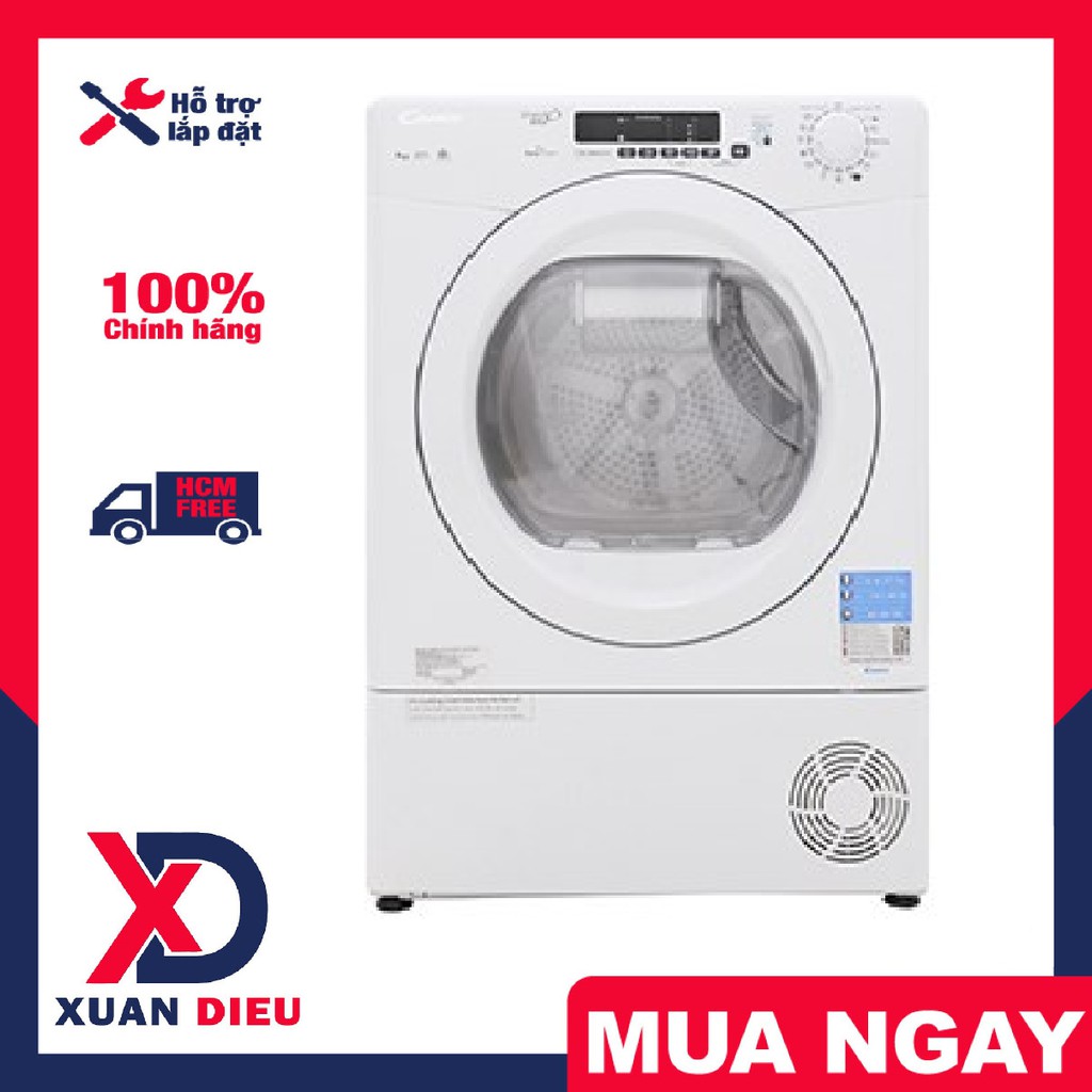 Máy sấy Candy 9 Kg 2300W GVS C9DE-S ,Sản xuất Thổ Nhĩ Kỳ, Bảo hành 24 tháng, giao hàng miễn phí HCM