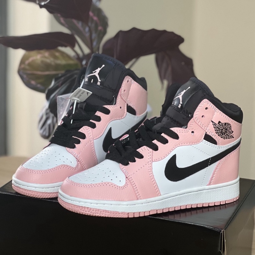 Giày Jordan Hồng Cổ Cao , JD1 Jordan Hồng Cao Cổ Full Phụ Kiện F11 Full Box