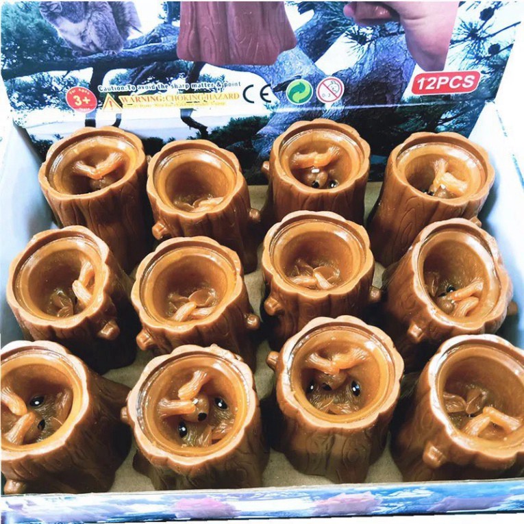 Đồ chơi xả stress nắn bóp đàn hồi hình con sóc