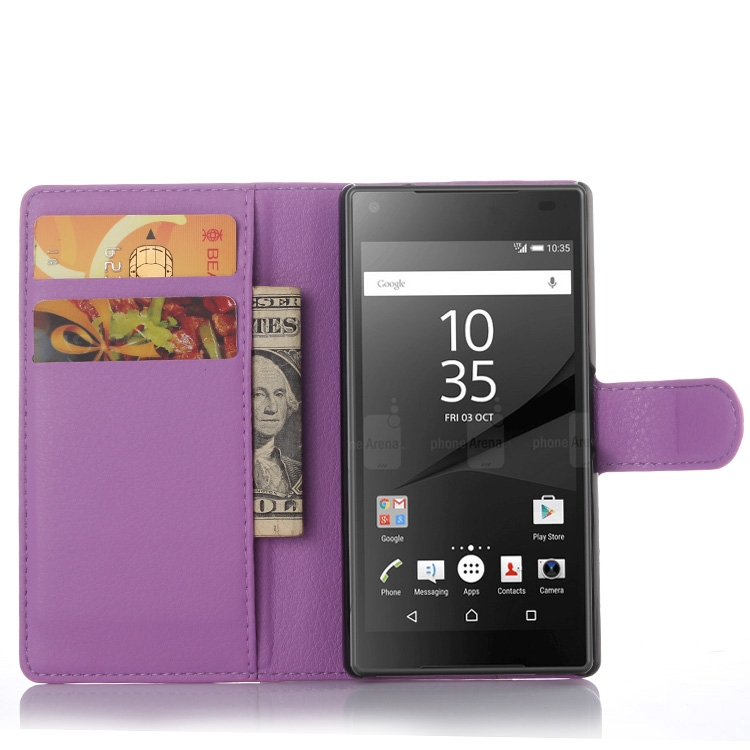 Bao da có ngăn đựng thẻ cho Sony Xperia Z1 Z3 Z5 Compact Mini / Z5 Premium