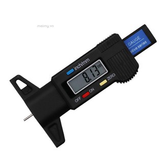 1 Thước Đo Độ Sâu Lốp Xe Màn Hình LCD Kỹ Thuật Số Màu Đen Độ Chính Xác Cao