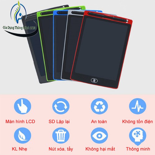 Máy Tính Bảng Màn Hình LCD Tập Vẽ Tập Viết Tự Xóa Màu 8.5/10.5/12 '' Dành Cho Trẻ Em H01 Home 1688 | BigBuy360 - bigbuy360.vn