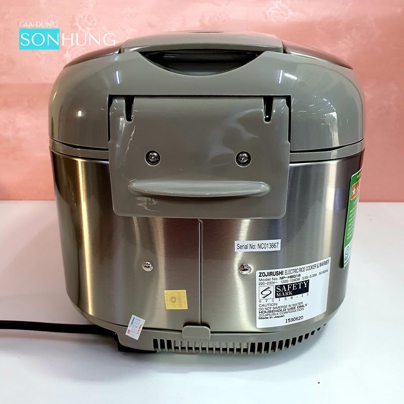 NỒI CƠM ĐIỆN ZOJIRUSHI HBQ18-XA DUNG TÍCH 1.8 LÍT  sản xuất tại Nhật Bản