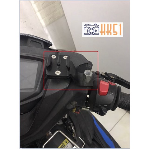 Pass chân gương gắn Gopro, Actioncam cực kì chắc chắn gắn xe máy,moto