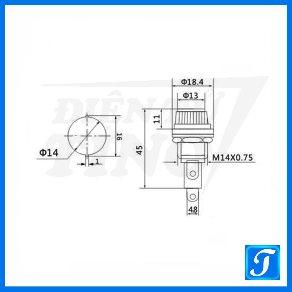 Hộp Cầu Chì Ống, Hộp Nối Cầu Chì, Kẹp Cầu Chì Ống, Đế Cầu Chì Ống