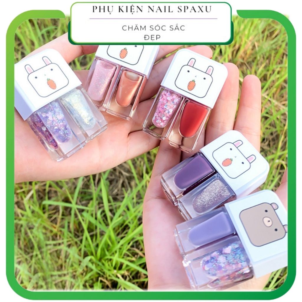 Sơn móng tay nail box BOLANYA 2 trong 1 nhiều màu sắc xinh xắn 8ml