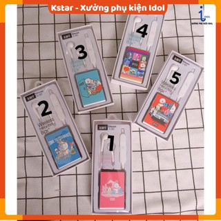 Tai nghe bluetooth kèm hộp hình Nhân vật Bangtan