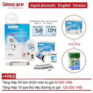 Máy Đo Đường Huyết Safe - Accu Sinocare