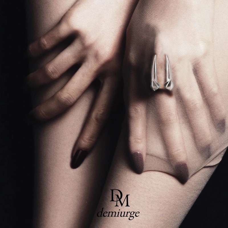 Nhẫn Hình Răng Thú Phong Cách Gothic Cổ Điển Có Thể Điều Chỉnh Kích Cỡ