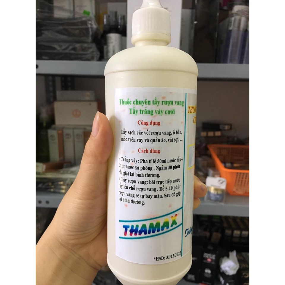 Bột tẩy trắng váy cưới vs tẩy rượu vang đỏ 🍀🍀