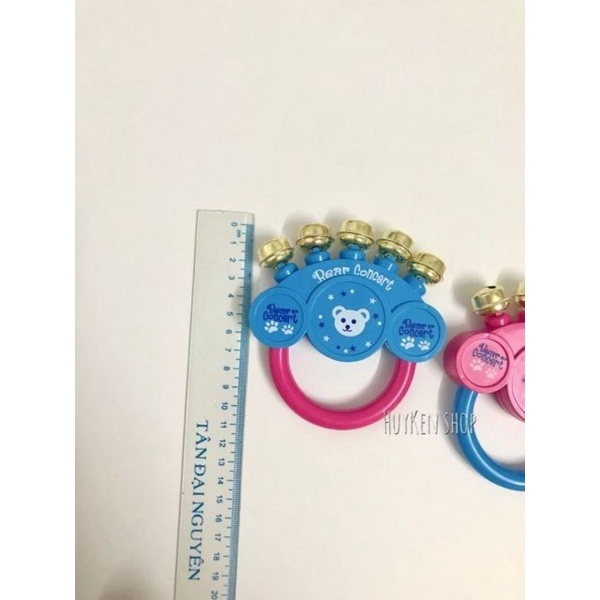 Xúc Xắc, Lục Lạc Gấu 5 Chuông Sắt Cho Bé