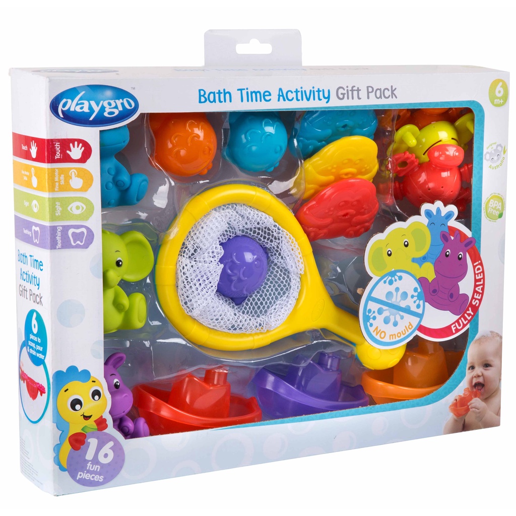 Bộ quà tặng đồ chơi tắm Playgro, cho bé từ 6 tháng