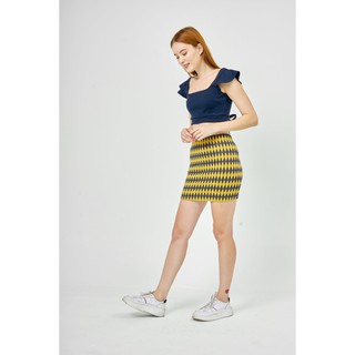 Áo Croptop cổ U cột dây dáng xinh
