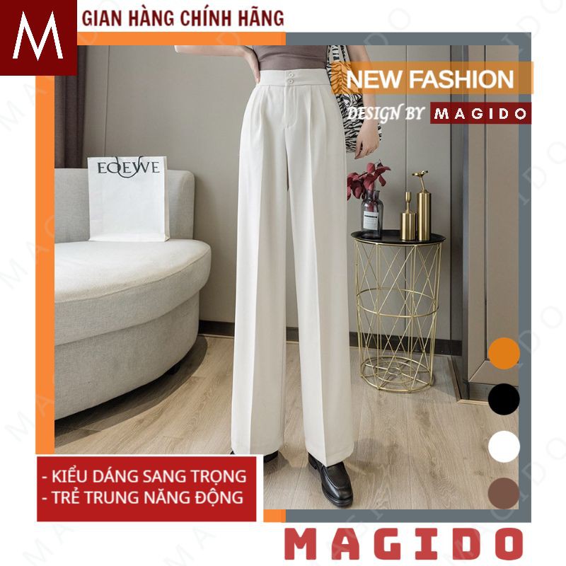 (QUÀ TẶNG LÀ SỮA TẮM NHA) quần ống rộng nữ 💚quần tây nữ công sở -phong cách thời trang hàn quốc, VITECH, MAGIDO | BigBuy360 - bigbuy360.vn