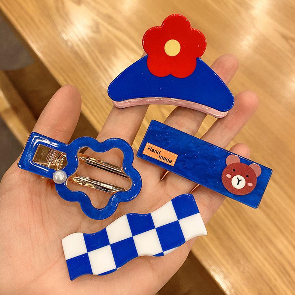 Kẹp Tóc Hình Nơ Màu Xanh Dương Xinh Xắn Cho Nữ