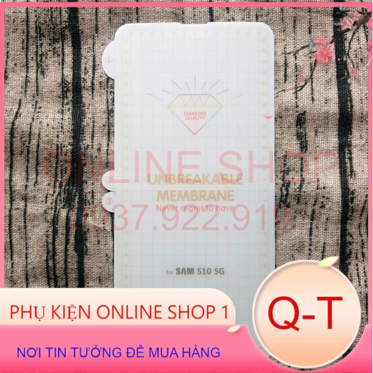 Dán full mặt trước, sau PPF cho SamSung Galaxy S10 5G chống xước+ tặng gạt dán