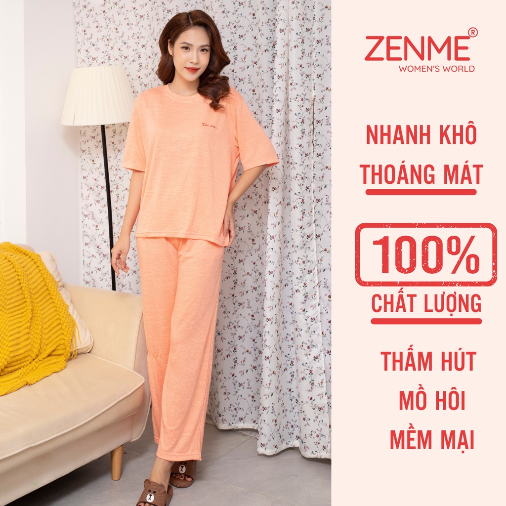 Đồ bộ nữ mặc nhà, đồ ngủ form rộng (có Bigsize) chất liệu Cotton xốp mềm mịn thoáng mát Zen Me BTX0822