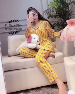 Bộ lụa cao cấp dài tay Nohk