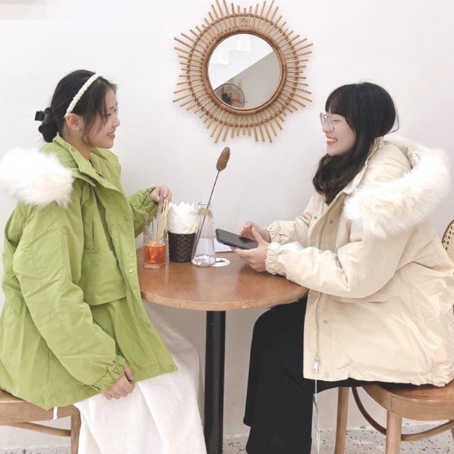 Áo khoác phao đại hàn kaki phong cách ulzzang