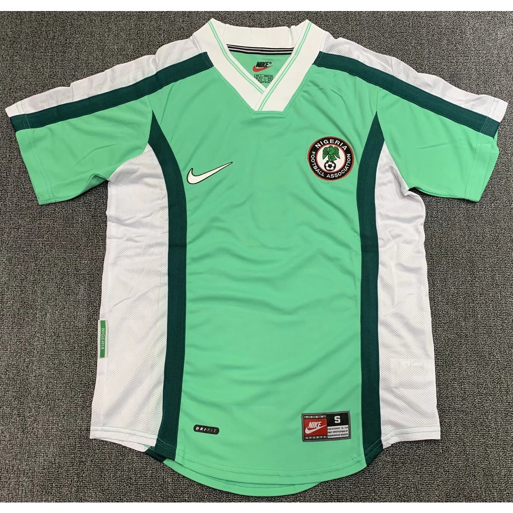 Áo Bóng Đá Tay Ngắn Số 98 nigeria Cao Cấp Phong Cách retro