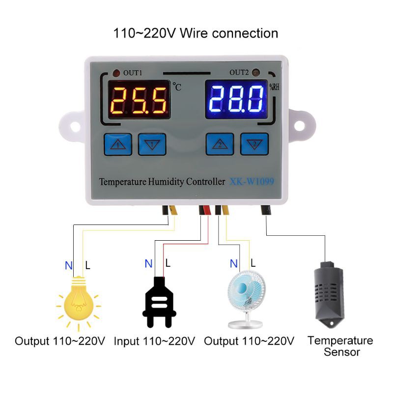 Máy Ấp Trứng Kỹ Thuật Số Điều Khiển Nhiệt Độ 10a 12v