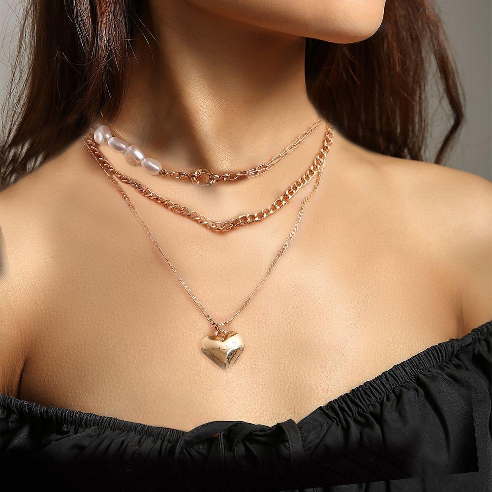 ANEMONE Vòng cổ Nhiều Tầng Phong Cách Hàn Quốc Thời Trang Cho Nữ