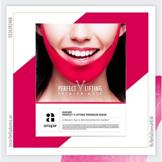 [Tuyệt Chiêu Thon Gọn Mặt Tự Nhiên] Hộp 5 Miếng Mặt Nạ Avajar Perfect V-line Perfect V Lifting Premium Mask