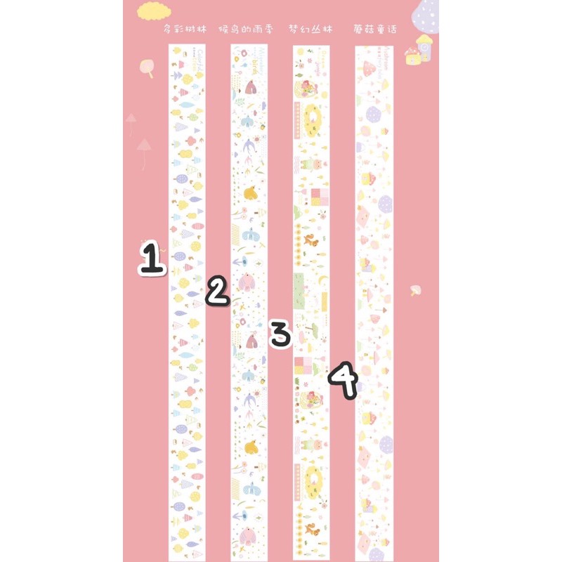 Tấm hình dán siêu dài khu rừng xanh