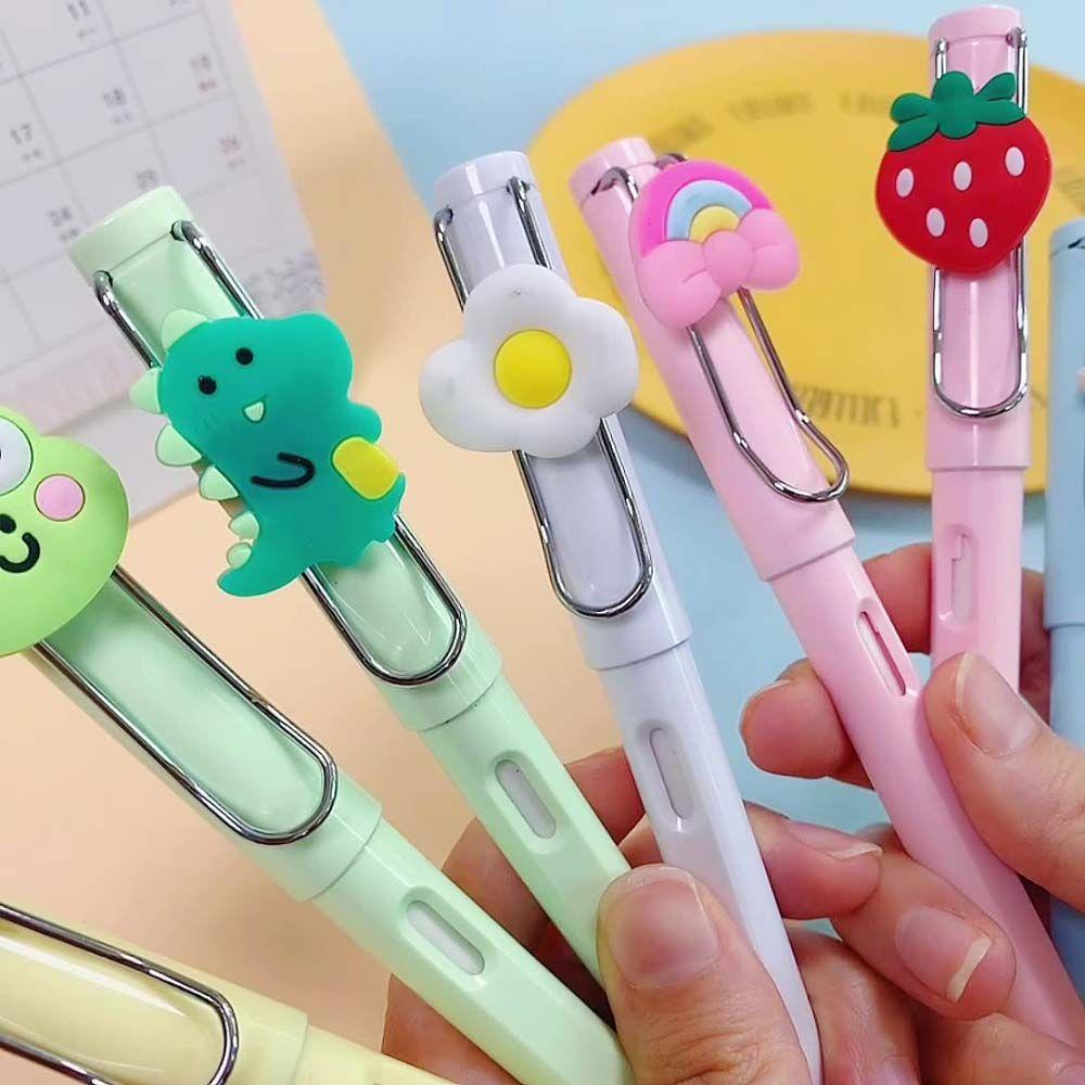 Bút Chì Bấm Mực Không Bẩn Họa Tiết Hoạt Hình Dành Cho Trẻ Em