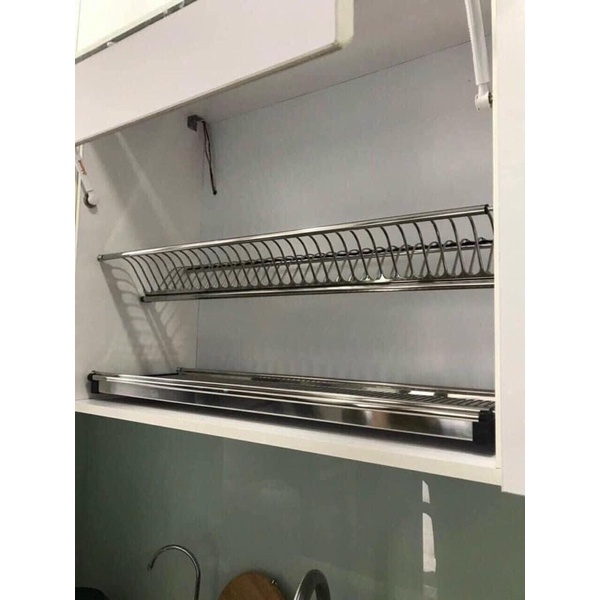 kệ úp chén đĩa 2 tầng inox