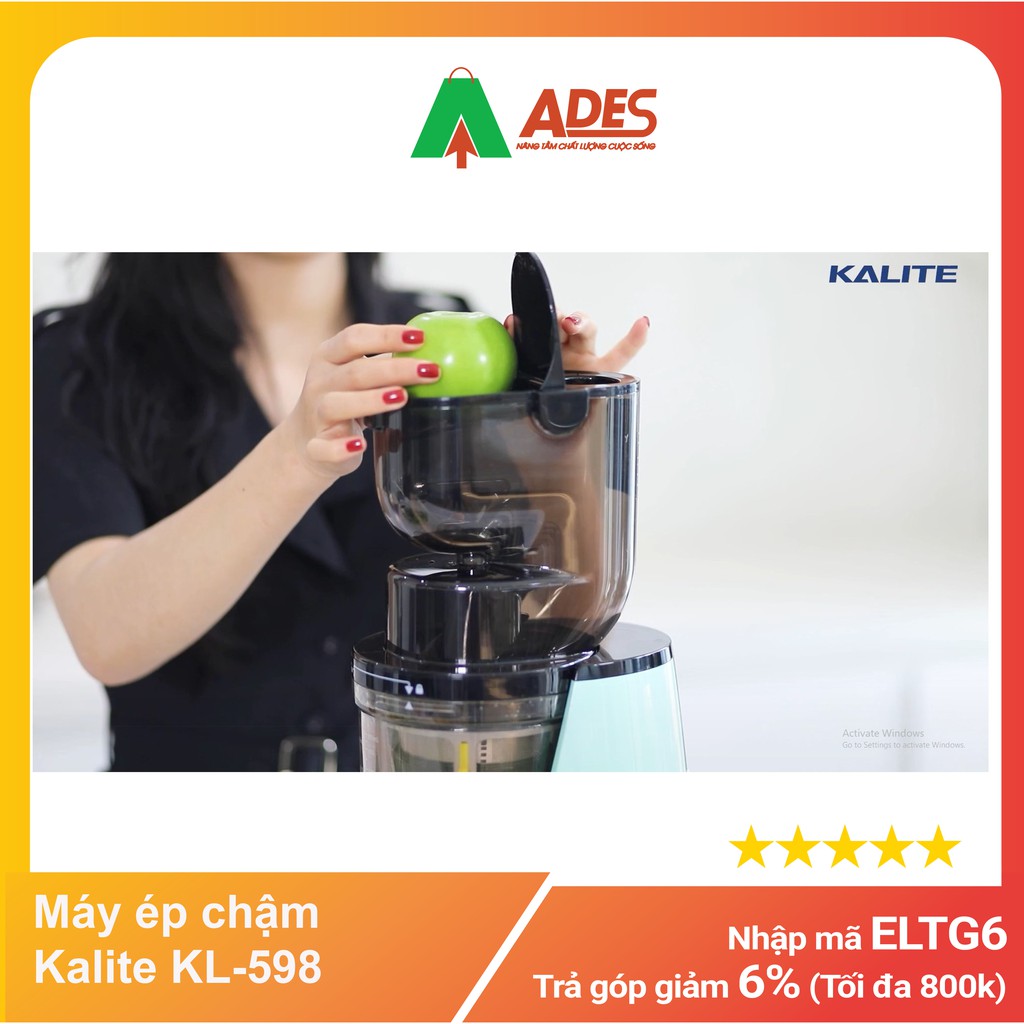 Máy ép chậm Kalite KL-598 - Chính hãng - Bảo hành 24T - NEW 2021