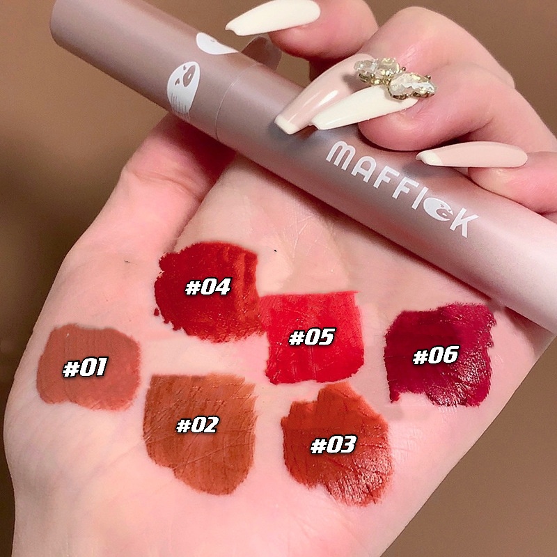 Son kem bùn bé nho MAFFICK mịn lì căng môi Grape Cub Edelweiss Lip Glaze lâu trôi hot trend MAFI46