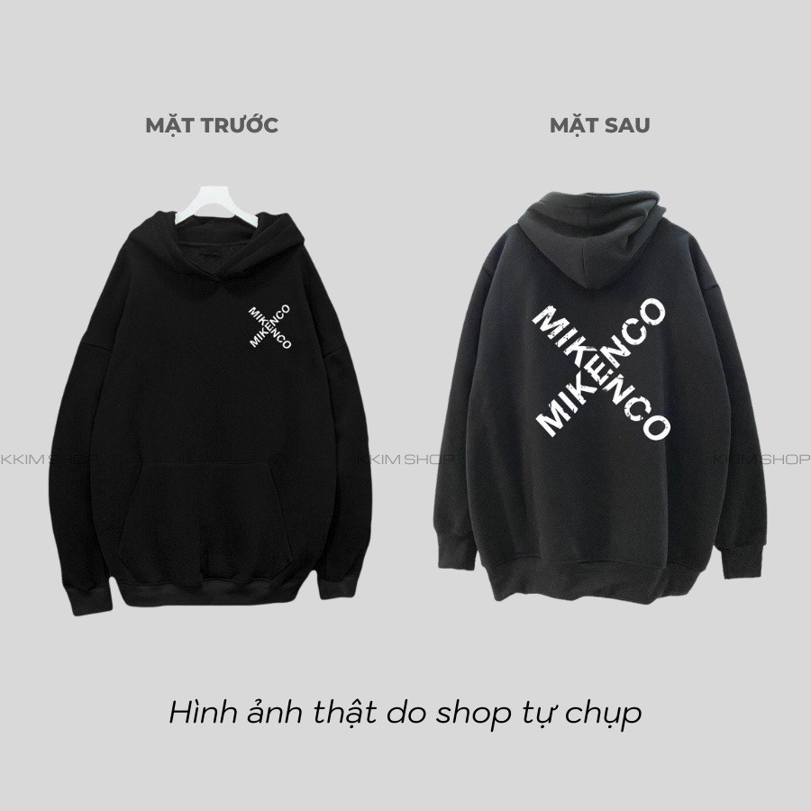 ÁO HOODIE MIKENCO CHỮ X NAM NỮ 3 MÀU